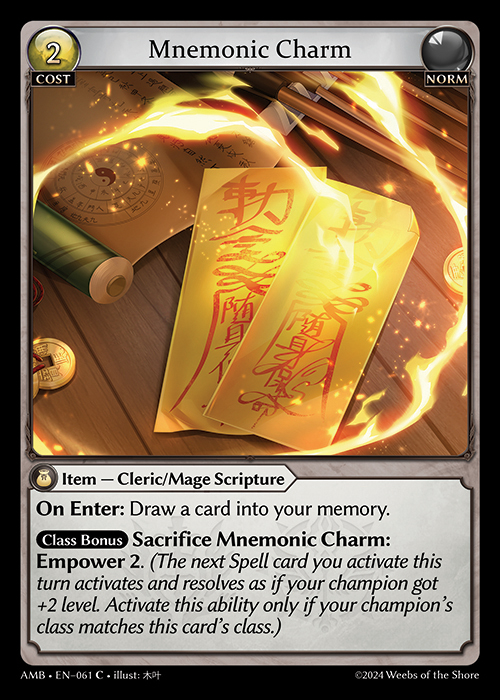 Mnemonic Charm