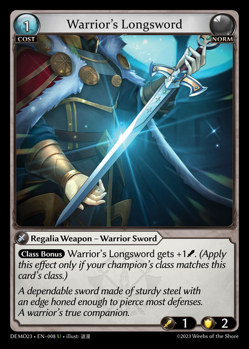 Warrior’s Longsword